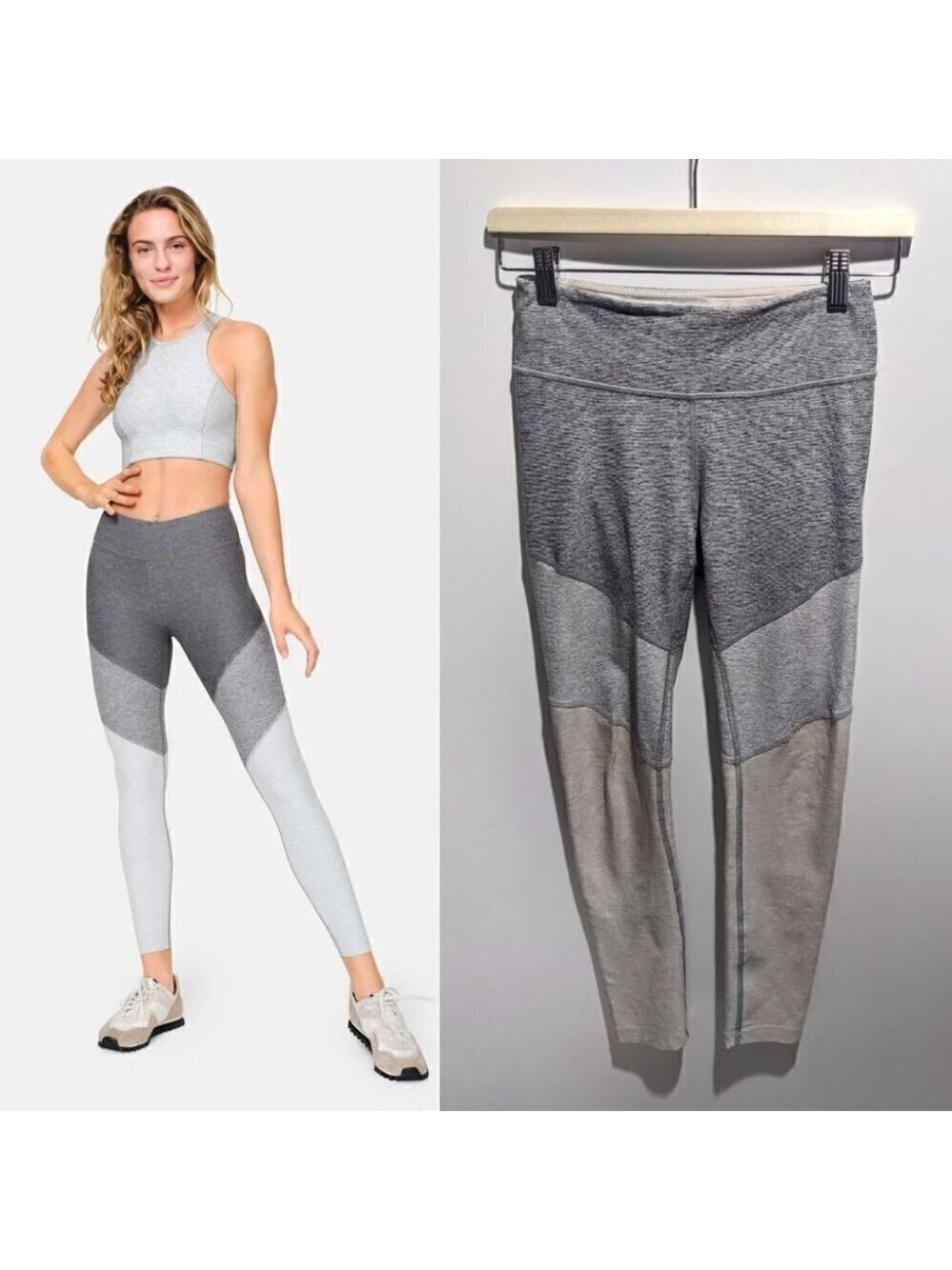 OUTDOOR Voices | Springs 7/8 Legging in Graphite/Ash/Dove